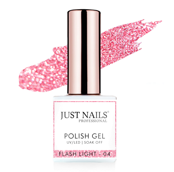 JUSTNAILS Gel Polish Color - Flash Light 04 - Shellac Soak-off