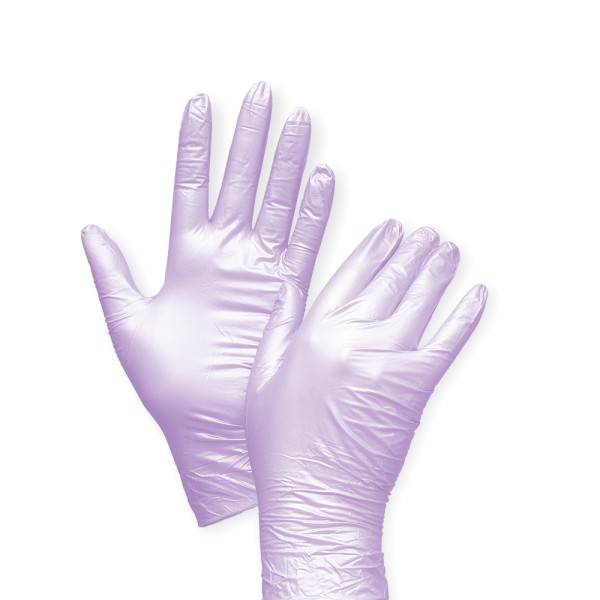 JUSTNAILS FANCY® Nitril Handschuhe Puderfrei violett - 100 Stück