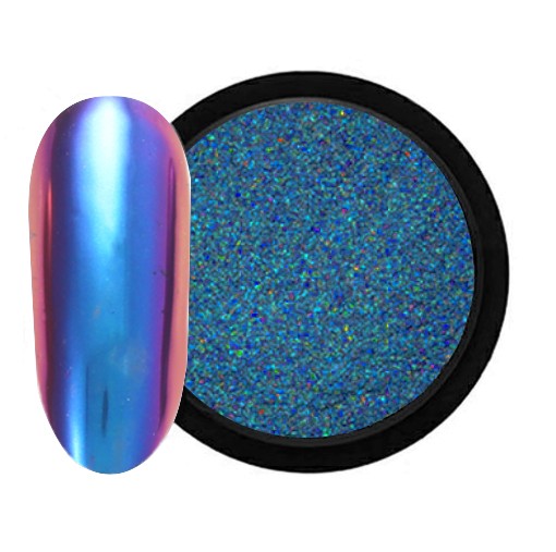 JUSTNAILS Mirror-Glow Nagel Pigment - Over the Moon