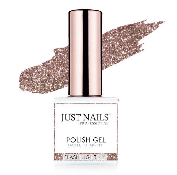 JUSTNAILS Gel Polish Color - Flash Light 11 - Shellac Soak-off